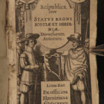 1627 SCOTLAND & IRELAND 1ed Respublica History George Buchanan Britain Elzevier