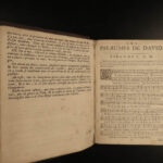 1728 Huguenot BIBLE Psalms of David Beza & Clement Marot French Music Chant