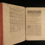 1648 RARE Lanfranc 11th c. Archbishop of Canterbury Metaphysics Philosophy FOLIO