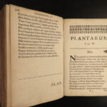 1668 HERBAL Abe Cowley English Poetry Thomas Sprat London Plants Herbs Botany
