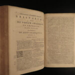 1695 Vossius on Barbarian Language & Grammar Glossary Vocabulary Dictionary RARE