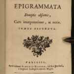 1693 Martial Epigrams 1ed Roman Literature Poetry Epigrammata Corruption in Rome