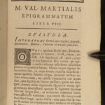 1693 1ed Martial Epigrams Roman Literature Poetry Epigrammata Corruption in Rome