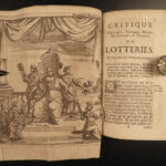 1697 LOTTERY 1ed History of Lotteries Leti Mathematics Philosophy Holland BANNED