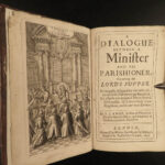 1690 1ed Dialogue Between Minister & Parishioner Anglican Treatise on LOVE Lambe