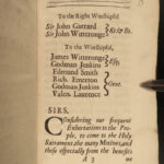 1690 Anglican 1ed Dialogue Between Minister & Parishioner Treatise on LOVE Lambe