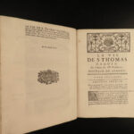 1740 Life of Thomas Aquinas by Touron French Philosophy Summa Theologica