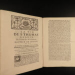 1740 Life of Thomas Aquinas by Touron French Philosophy Summa Theologica