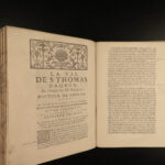 1740 Life of Thomas Aquinas by Touron French Philosophy Summa Theologica