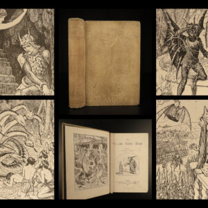 1894 Yellow Fairy Book 1ed Andrew Lang Thumbelina Emperors New Clothes Andersen