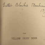 1894 1ed Yellow Fairy Book Andrew Lang Thumbelina Emperors New Clothes Andersen