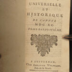 1688 Bibliotheque Universelle Aquinas Francis Bacon Charlemagne St Augustine 8v