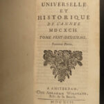 1688 Bibliotheque Universelle Aquinas Francis Bacon Charlemagne St Augustine 8v