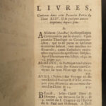 1688 Bibliotheque Universelle Aquinas Francis Bacon Charlemagne St Augustine 8v