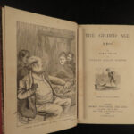1883 Mark Twain UK ed The Gilded Age Novel American US Politics Government