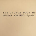 1928 Puritan 1ed John Bunyan Meeting Church Bedford Record ENORMOUS Manuscripts