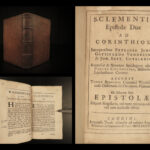 1687 Greek & Latin BIBLE Epistles of Pope Clement I Early Church at Corinth
