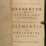 1687 Greek & Latin BIBLE Epistles of Pope Clement I Early Church at Corinth