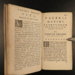 1647 1ed Valerius Maximus Dictorum Factorum ROME Tiberius Scipio Latin Lipsius