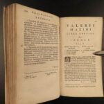 1647 1ed Valerius Maximus Dictorum Factorum ROME Tiberius Scipio Latin Lipsius