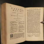 1647 1ed Valerius Maximus Dictorum Factorum ROME Tiberius Scipio Latin Lipsius