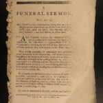 1786 1ed American Revolutionary WAR Funeral Sermon w/ Mormon Nauvoo Provenance