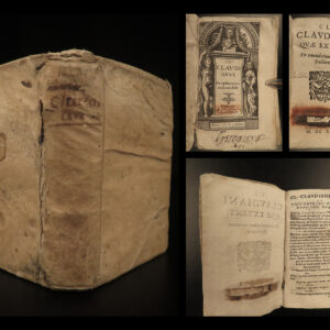 1635 Claudian Classical Roman Poetry Mythology Rufinus Gothic Wars Latin Giraldi