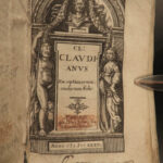 1635 Claudian Classical Roman Poetry Mythology Rufinus Gothic Wars Latin Giraldi