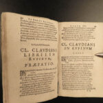 1635 Claudian Classical Roman Poetry Mythology Rufinus Gothic Wars Latin Giraldi