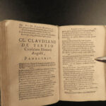 1635 Claudian Classical Roman Poetry Mythology Rufinus Gothic Wars Latin Giraldi