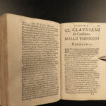 1635 Claudian Classical Roman Poetry Mythology Rufinus Gothic Wars Latin Giraldi