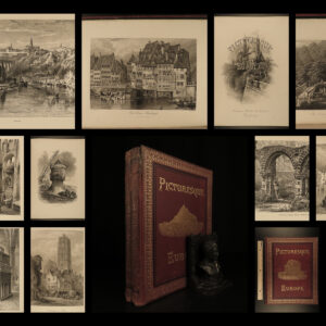 1876 Picturesque Europe Illustrated Scotland Spain Ireland ROME Ruins ALPS 2v