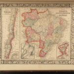 1864 HUGE Mitchell ATLAS Maps America City Plans Asia Texas Caribbean Africa