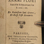 1654 BEAUTIFUL Lucius Florus History of Rome LIVY Gruterus Ab Urbe Condita