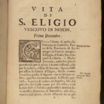 1727 1ed Lives of SAINTS Eligius Tillo Anastasius of Persia Andronicus Boniface