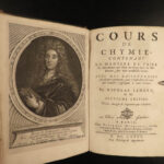 1690 CHEMISTRY Nicolas Lemery Chymie Experiments French Physics Science Alchemy