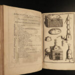 1690 CHEMISTRY Nicolas Lemery Chymie Experiments French Physics Science Alchemy