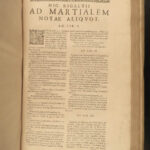 1617 FOLIO Martial Epigrams Roman Literature Poetry Epigrammata Corruption Rome