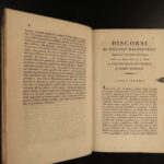 1818 Italian Machiavelli The PRINCE Florentine Medici Castruccio Art of War 4v