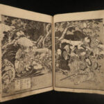 1833 Japanese Eight Dog Samurai Battle Fantasy Novel Illustrated Edo Japan