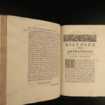 1706 History of Anabaptists & Baptist TORTURE Martyrs Munster Rebellion Cartou
