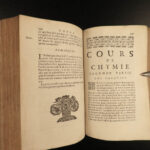 1690 CHEMISTRY Nicolas Lemery Chymie Experiments French Physics Science Alchemy