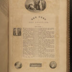 1842 BIBLE Huge FOLIO KJVby Scottish John Brown + Commentary Illustrated RARE