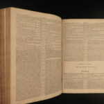 1842 BIBLE Huge FOLIO KJVby Scottish John Brown + Commentary Illustrated RARE
