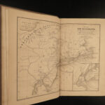 1853 1ed History of NEW YORK Colonial America Dutch Settlements MAP Brodhead