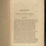 1853 1ed History of NEW YORK Colonial America Dutch Settlements MAP Brodhead