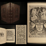 1858 EXQUISITE Fine Binding Renaissance Woodcuts Illustrated Durer RARE Gruel