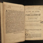 1685-1707 LAWS & Acts of Scotland Parliament Scottish William Mary James VII