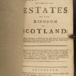 1685-1707 LAWS & Acts of Scotland Parliament Scottish William Mary James VII