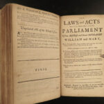 1685-1707 LAWS & Acts of Scotland Parliament Scottish William Mary James VII